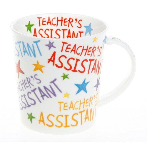 starburst fine china mug teachers assistant - hanrattycraftsgifts.co.uk