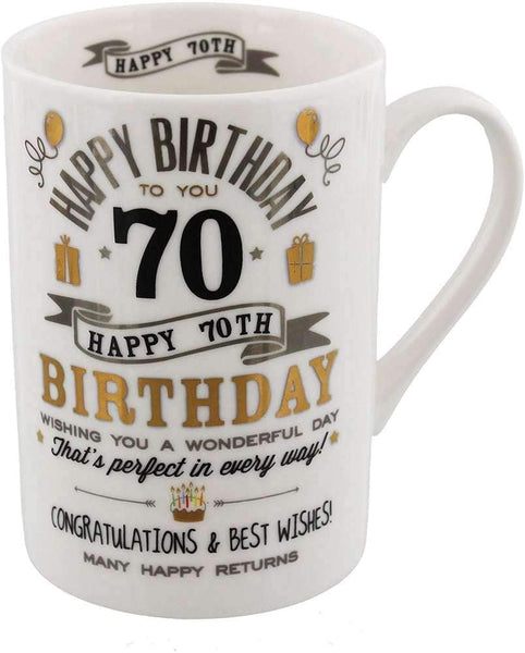 signography  70th birthday mug