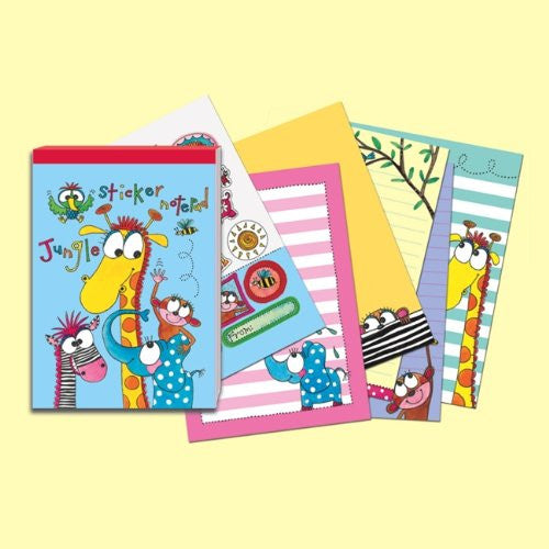 Rachel Ellen Sticker Note Pad - Jungle - hanrattycraftsgifts.co.uk