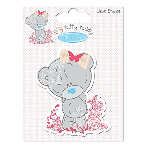 Tiny Tatty Teddy Girl Character Stamp - hanrattycraftsgifts.co.uk