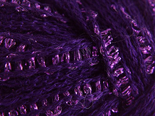 King Cole Krystal fil Glamour écharpe 100 g  455 Regal - hanrattycraftsgifts.co.uk