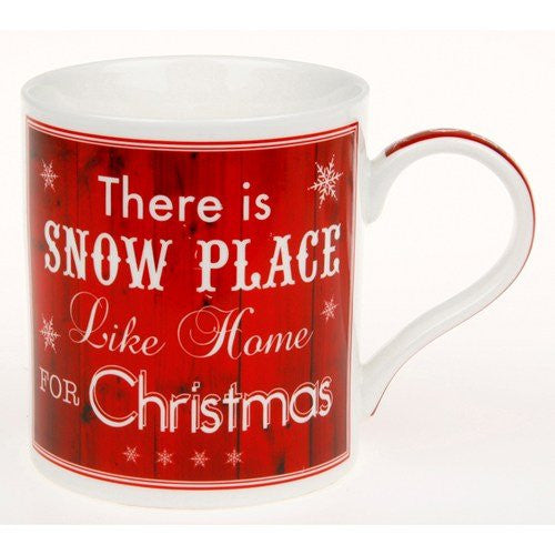 vintage christmas snow place everyday mug - hanrattycraftsgifts.co.uk