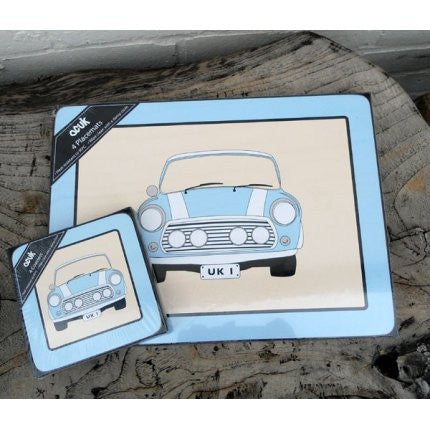 blue mine placemats set 4 and coaster set - hanrattycraftsgifts.co.uk