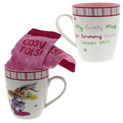 Bebunni Ceramic Mug and Socks Gift Set. - hanrattycraftsgifts.co.uk