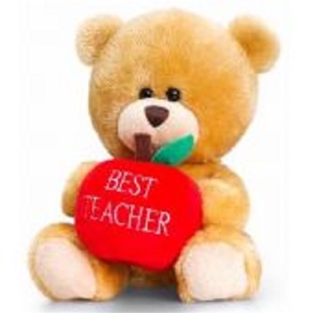 Keel Toys 14cm Pipp The Bear - Best Teacher - hanrattycraftsgifts.co.uk