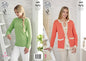 King Cole 4480 Knitting Pattern Ladies Cardigan and Sweater in Bamboo Cotton 4ply - hanrattycraftsgifts.co.uk