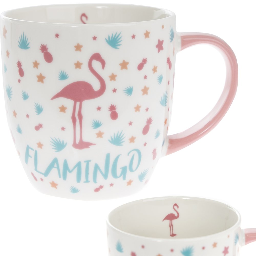 Flamingo Fine China Mug - hanrattycraftsgifts.co.uk