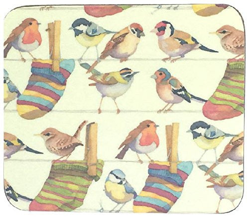 Emma Ball - "Garden Birds" Coasters - Set of 4 - hanrattycraftsgifts.co.uk