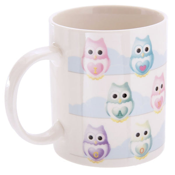 Ted Smith Owl Bone China Mug - hanrattycraftsgifts.co.uk