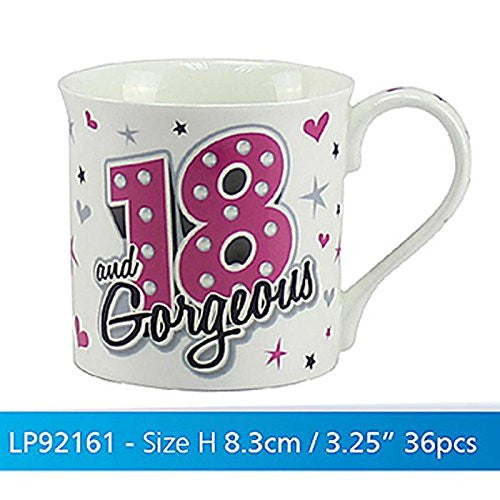Birthday Mug Gorgeous 18 - hanrattycraftsgifts.co.uk