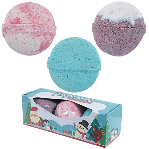 Set of 3 Jingle Smells Bath Bombs - Christmas Scents - hanrattycraftsgifts.co.uk