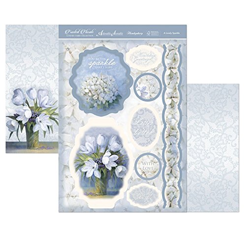 hunkydory frosted florals topper set a lovely sparkle - hanrattycraftsgifts.co.uk