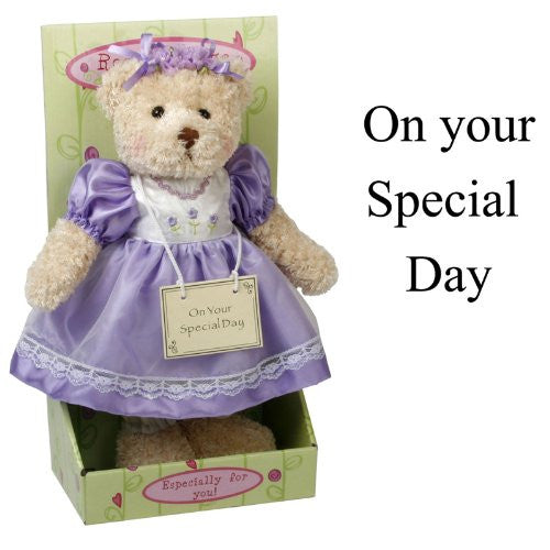 rose cottage bear on your special day - hanrattycraftsgifts.co.uk