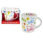 Rainbow Coloured 'Nan' Fine China Gift Mug - hanrattycraftsgifts.co.uk