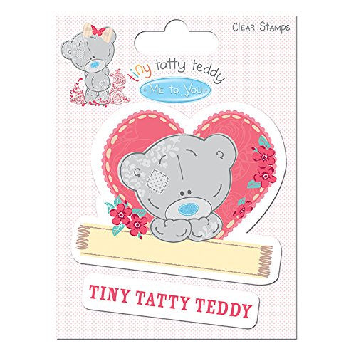 Tiny Tatty Teddy Girl Clear Character Stamp - hanrattycraftsgifts.co.uk