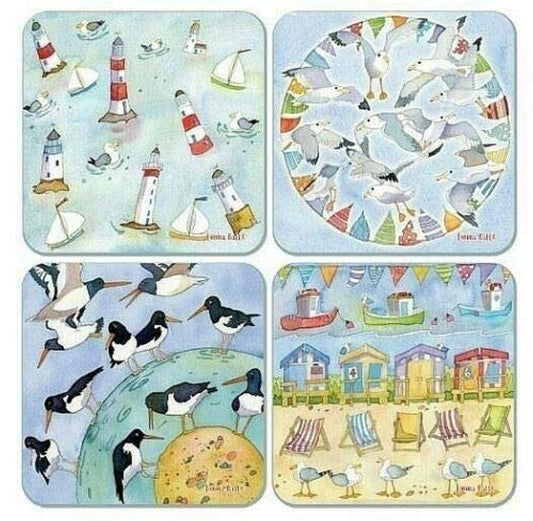 Emma Ball Coastal Seaside Coasters - hanrattycraftsgifts.co.uk