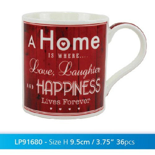 vintage love & laugh china mug - hanrattycraftsgifts.co.uk