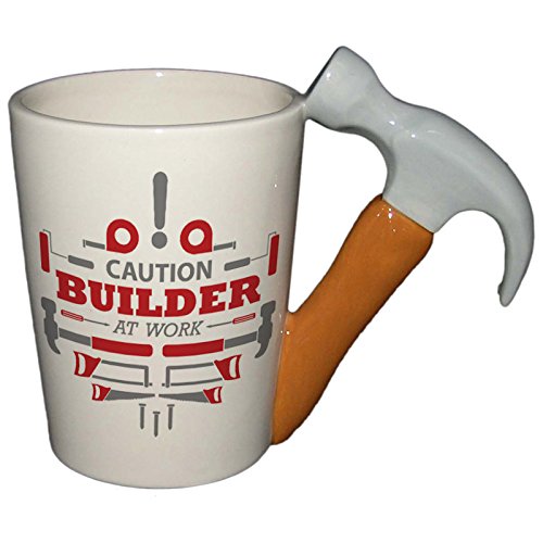 Puckator SMUG56 Ceramic Mug with Hammer-Shaped Handle, 8 x 12 x 11 cm - hanrattycraftsgifts.co.uk