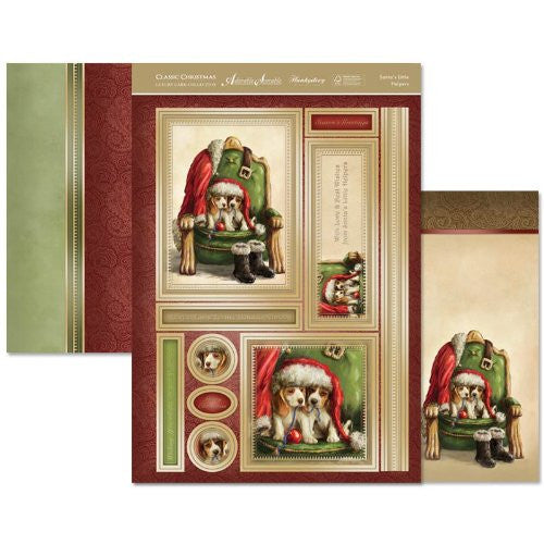 hunkydory adorable scorable luxury card collection classic christmas santas little helpers - hanrattycraftsgifts.co.uk