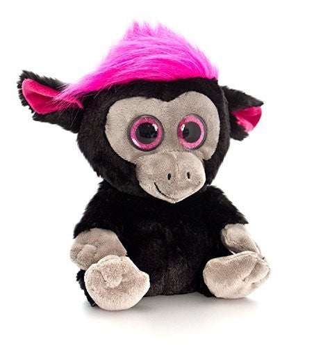 Keel Toys 25cm Moonlings Monkey Black & Pink - hanrattycraftsgifts.co.uk