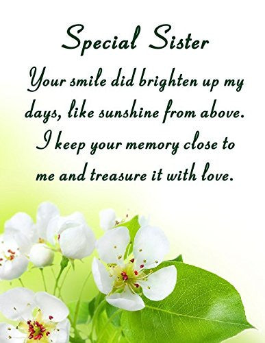 Sister Memorial Laminated Card With Butterfly Stake Holder And Special Message By Homestreet - hanrattycraftsgifts.co.uk