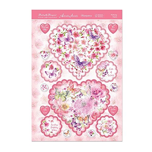 Butterfly Bouquet Topper Set - Fluttering Hearts - Hunkydory - hanrattycraftsgifts.co.uk