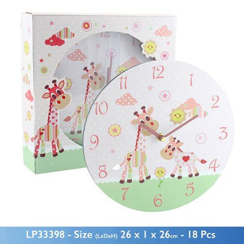 Lesser and Pavey - Little Treats Little Sunshine Clock (Pink) - hanrattycraftsgifts.co.uk