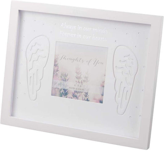 Thoughts of You Thick Picture Frame 4" x 4" Forever In Our Hearts