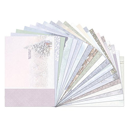 White Christmas Luxury Inserts - 20 Sheets - hanrattycraftsgifts.co.uk