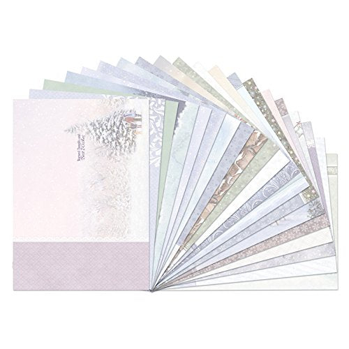 White Christmas Luxury Inserts - 20 Sheets - hanrattycraftsgifts.co.uk