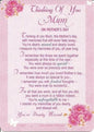 Loving Memory Mother's Day Graveside Memorial Card & Holder 5.75 x 4"- Thinking Of You Mum 35002 - hanrattycraftsgifts.co.uk
