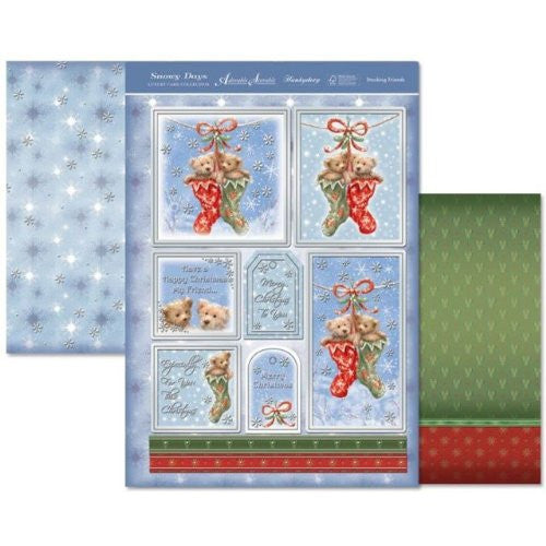 hunkydory adorable scorable luxury card collection snowy days stocking friends - hanrattycraftsgifts.co.uk