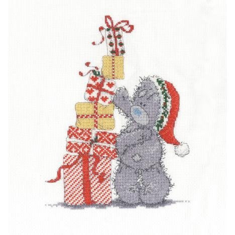 DMC 14 Count Me to You "Christmas Presents" Cross Stitch Kit - hanrattycraftsgifts.co.uk