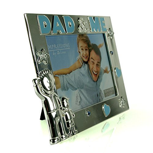 Dad and Me Silver Plated Photo Frame Gift - hanrattycraftsgifts.co.uk