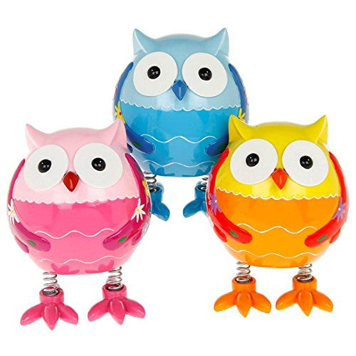 spring leg owl money box choice one supplied - hanrattycraftsgifts.co.uk