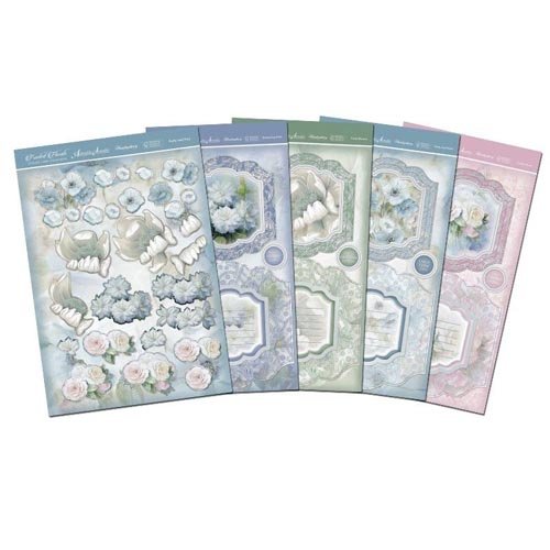 Hunkydory Frosted Florals - Ribbon-Edge Diarama Premium Card Kit - hanrattycraftsgifts.co.uk