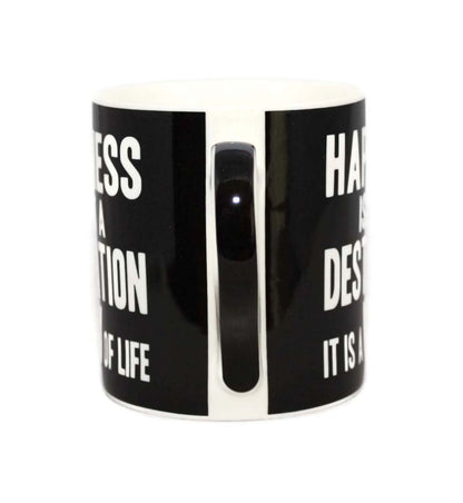 Happiness Is Not A Destination It Is A Way Of Life Words Of Wisdom Fine China Mug - hanrattycraftsgifts.co.uk