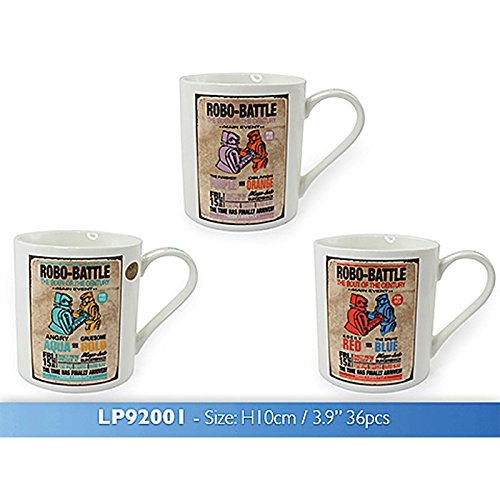 Retro Jumbo Mugs Robot War - hanrattycraftsgifts.co.uk
