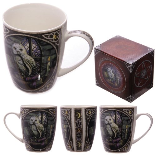 Lisa Parker Owl Design Bone China Mug - hanrattycraftsgifts.co.uk