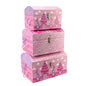 Tri-Coastal Design Princess Castle Set 3 Nested Domed Trunks - hanrattycraftsgifts.co.uk