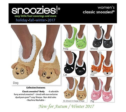 Childrens Animal Snoozies Soft Sherpa Fleece Fluffy Slippers - hanrattycraftsgifts.co.uk
