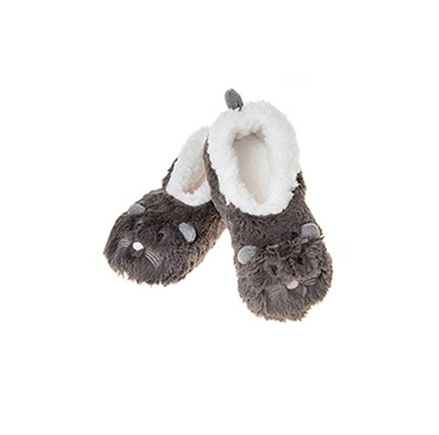 Childrens Animal Snoozies Soft Sherpa Fleece Fluffy Slippers - hanrattycraftsgifts.co.uk
