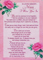 Xpress Yourself Mum Loving Memory Graveside Memorial Card 5.75" x 4.25" - Mum, I Miss You So - hanrattycraftsgifts.co.uk