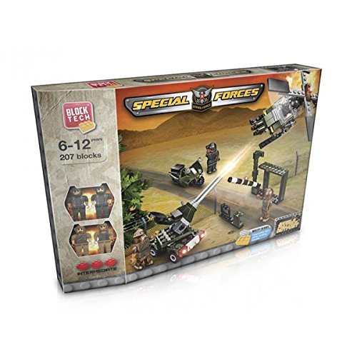 Block Tech Military Patrol 207 Building Brick Blocks Kid’s Construction Play Set - hanrattycraftsgifts.co.uk