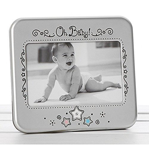 satin silver pastelstar oh baby frame - hanrattycraftsgifts.co.uk