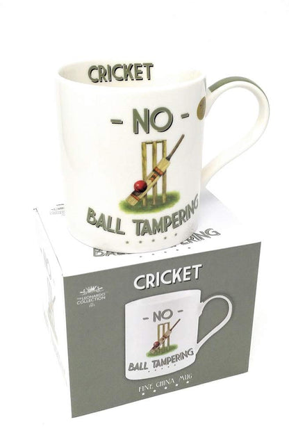 Boxed No Ball Tampering Fine China Mug 13x9x10cm - hanrattycraftsgifts.co.uk