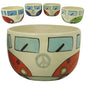 VW Camper Van Ceramic Bowl (Orange) - hanrattycraftsgifts.co.uk