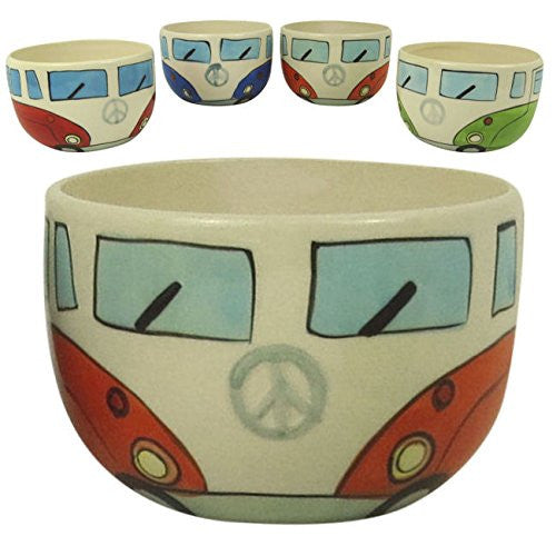 VW Camper Van Ceramic Bowl (Orange) - hanrattycraftsgifts.co.uk