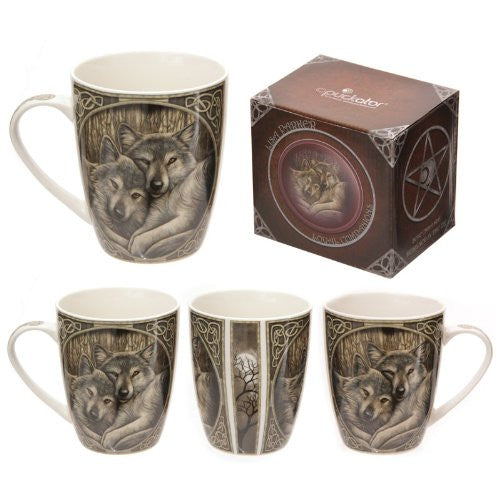 Lisa Parker Loyal Companions Wolf Bone China Mug - hanrattycraftsgifts.co.uk