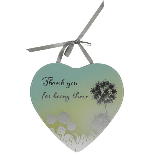Thank You for being there Reflections from the Heart Mirrored Hanging Plaque - hanrattycraftsgifts.co.uk
